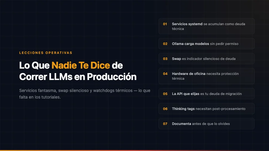 Lo Que Nadie Te Dice de Correr LLMs Locales en Producción