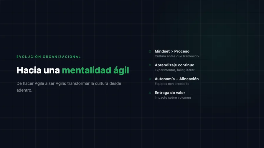 Hacia una mentalidad ágil