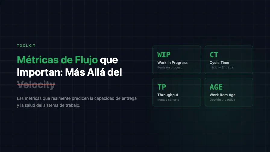 Métricas de Flujo que Importan: Más Allá del Velocity
